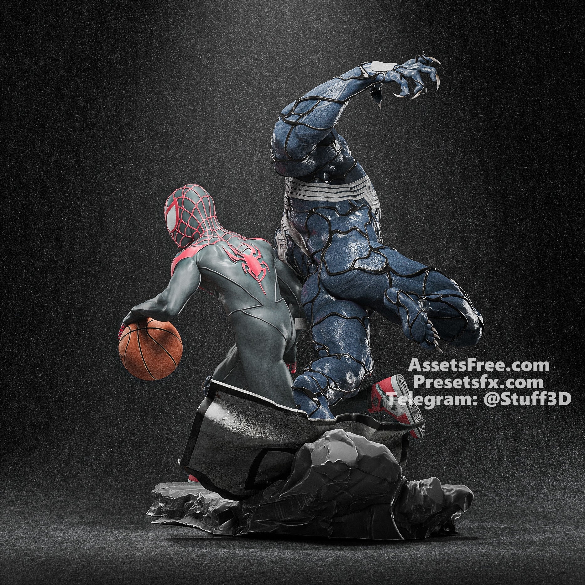 Spider - man vs Venom - CA 3D Studios - Dark Forge Arts