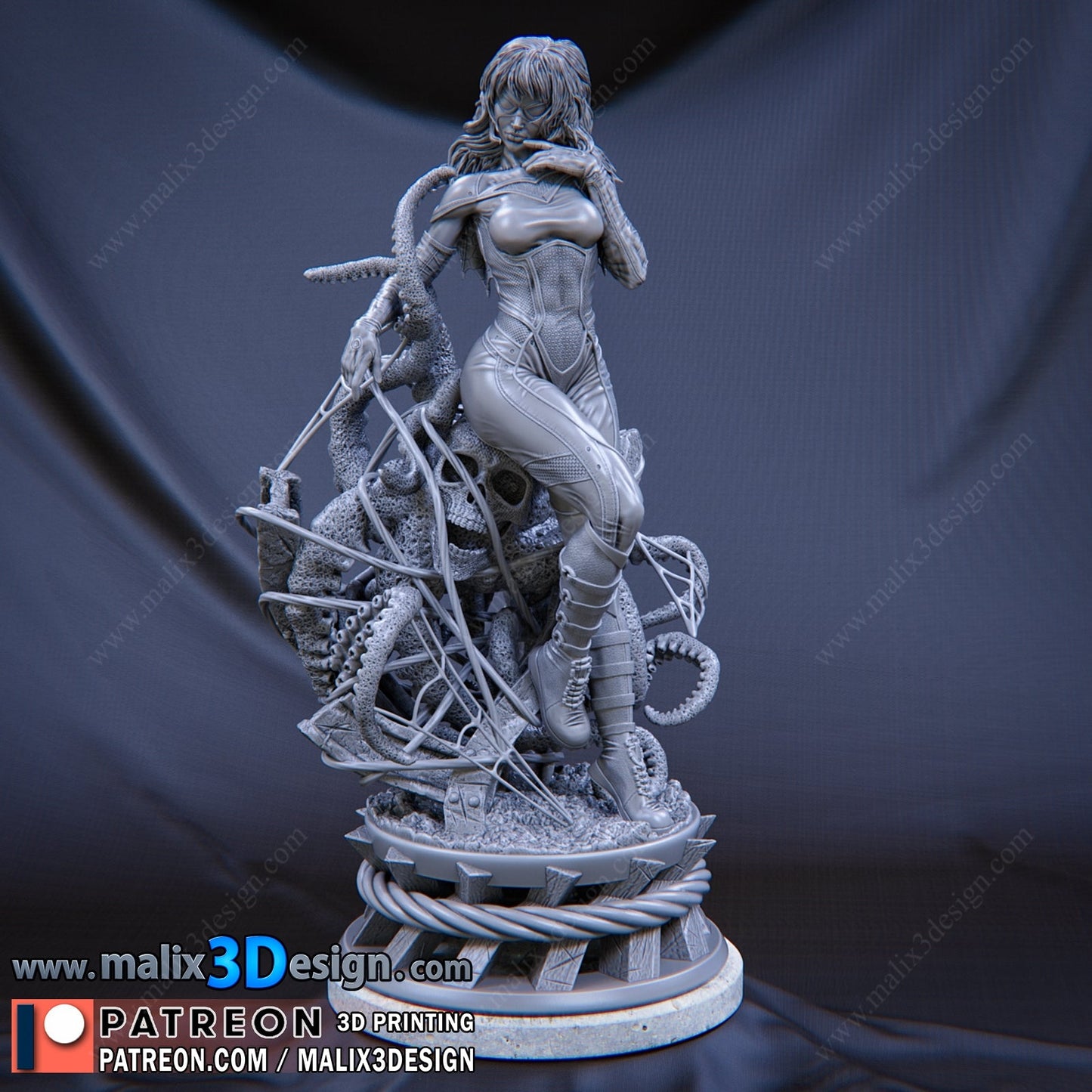 Spider - Woman - Sanix3D - Dark Forge Arts