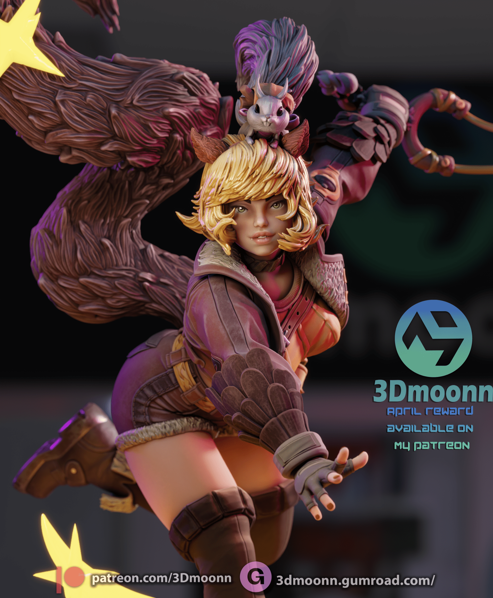 Squirrel Girl - 3DMoonn - Dark Forge Arts