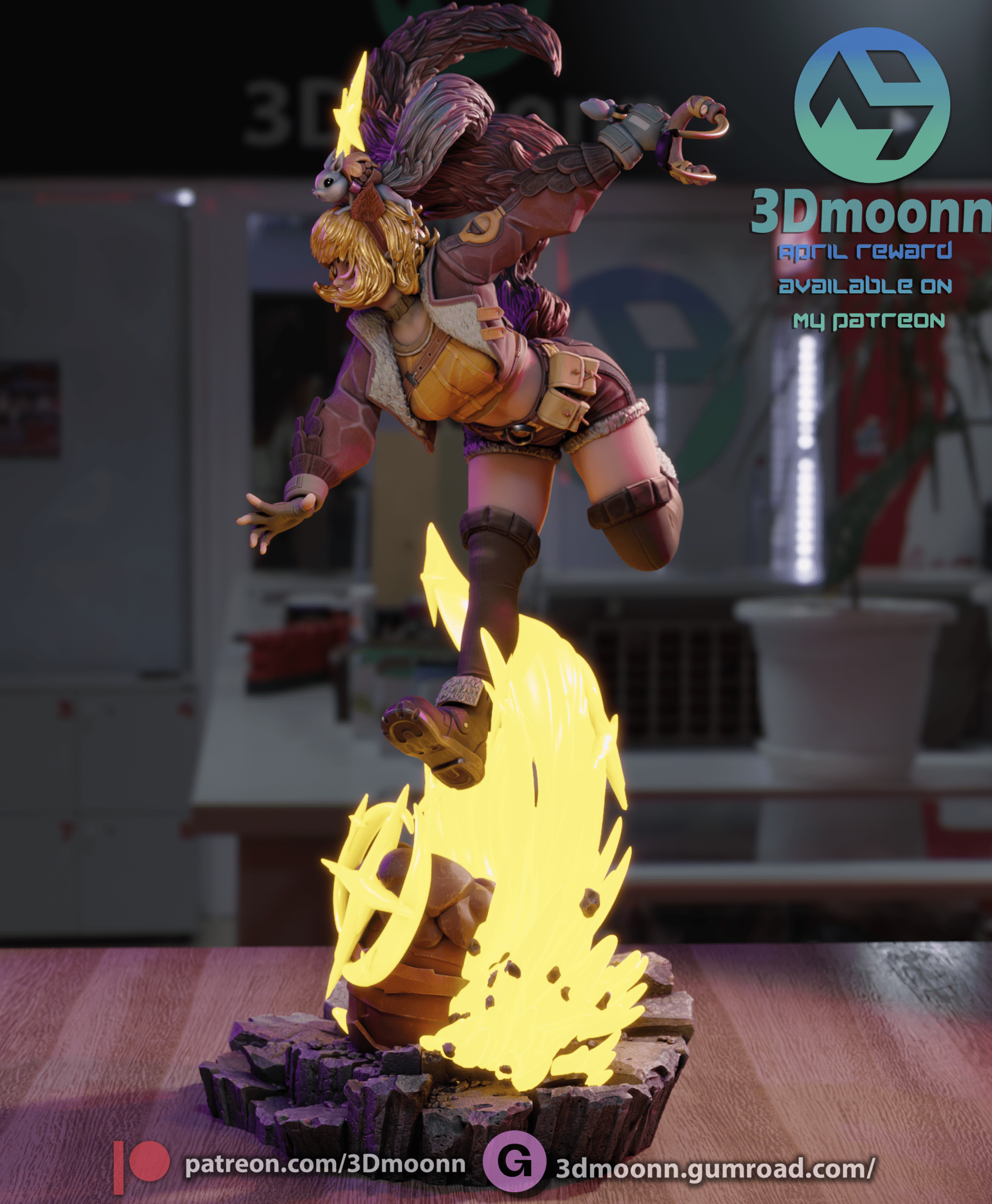 Squirrel Girl - 3DMoonn - Dark Forge Arts