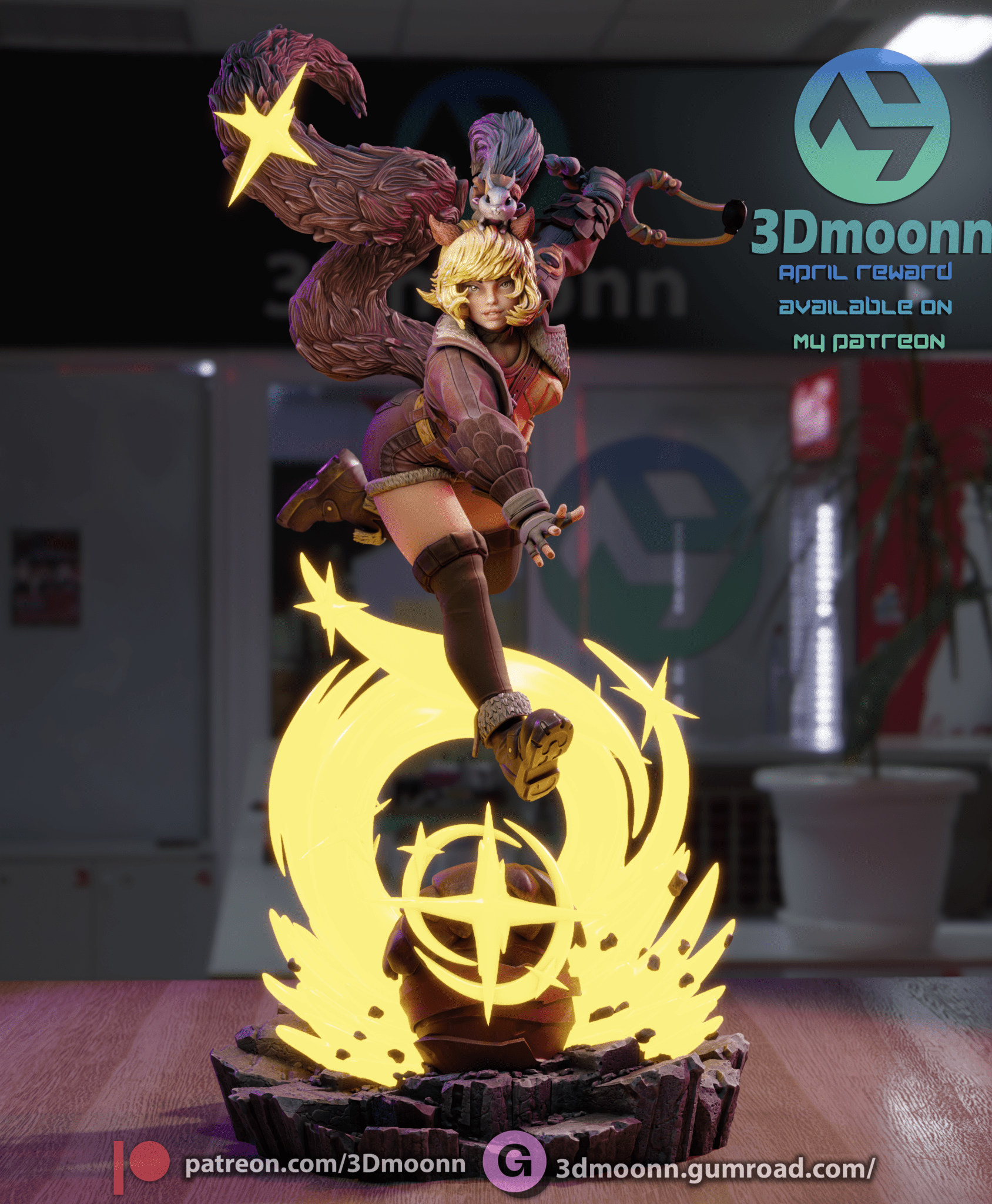 Squirrel Girl - 3DMoonn - Dark Forge Arts