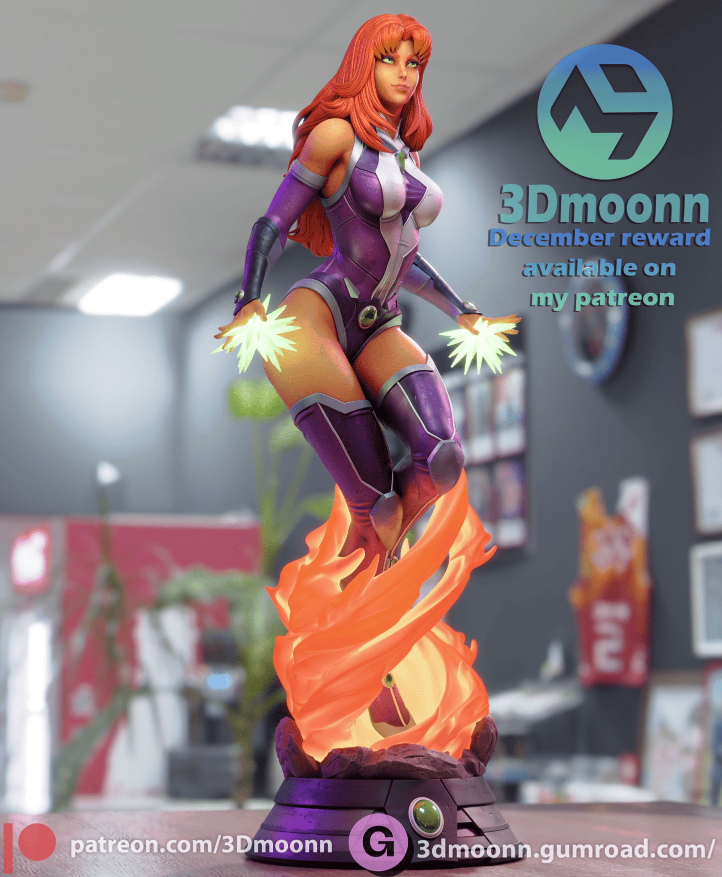 Starfire - 3DMoonn - Dark Forge Arts