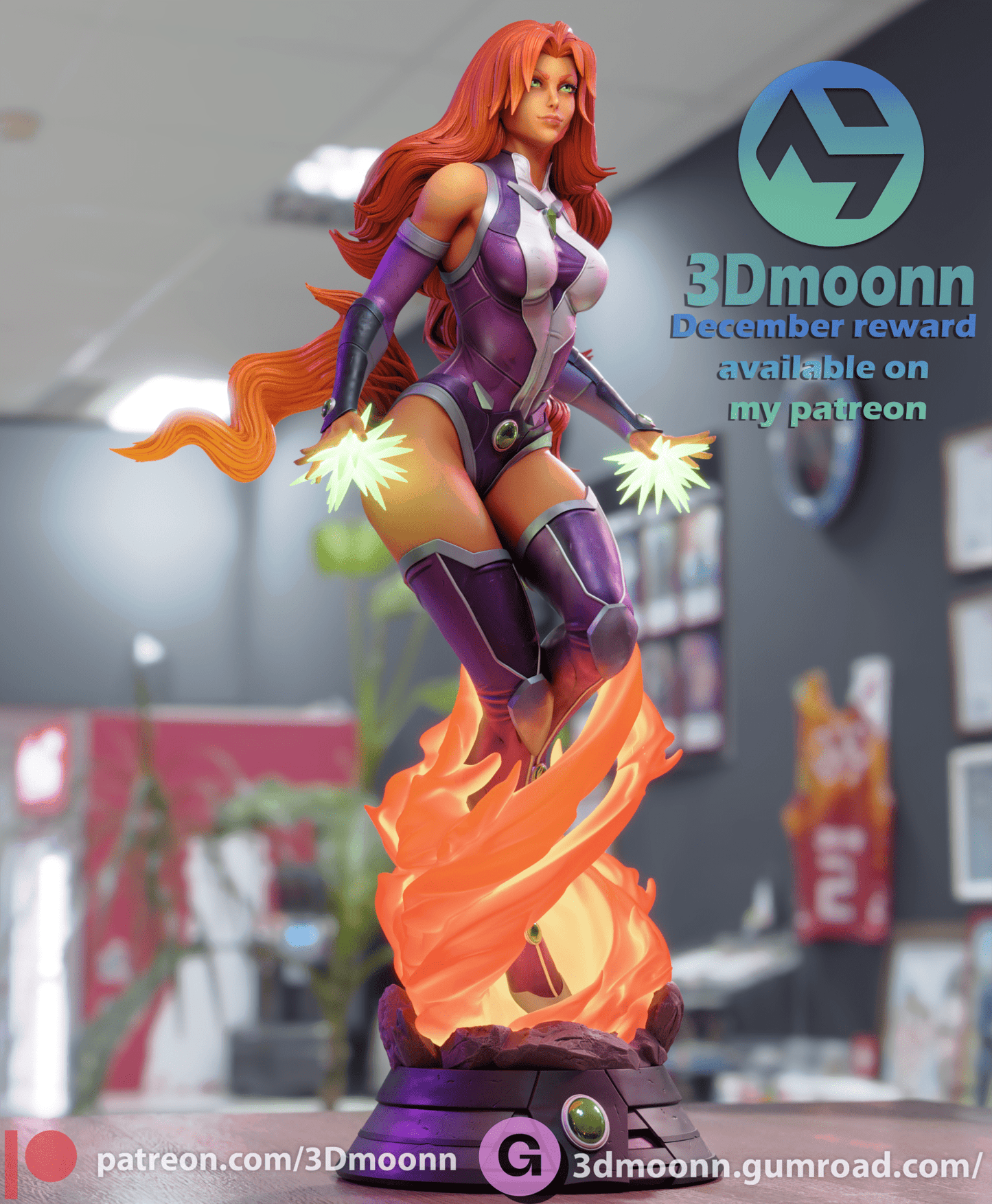 Starfire - 3DMoonn - Dark Forge Arts