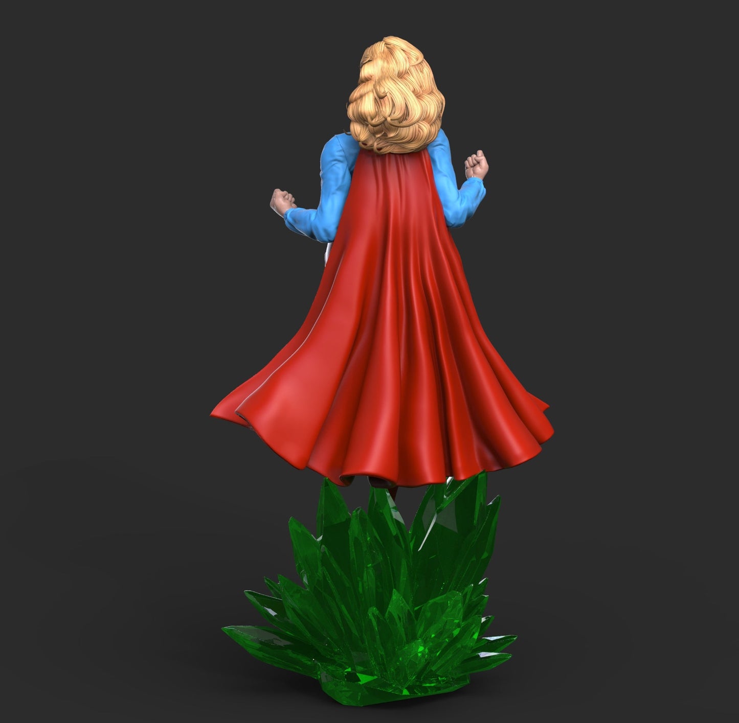 Supergirl Retro - Abe3D - Dark Forge Arts