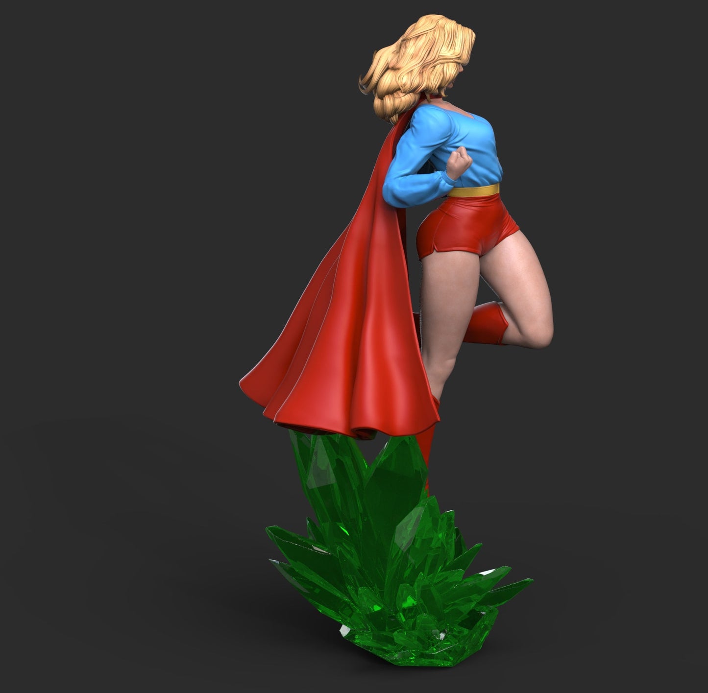 Supergirl Retro - Abe3D - Dark Forge Arts