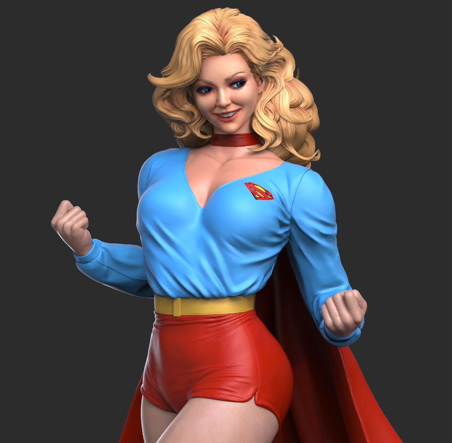 Supergirl Retro - Abe3D - Dark Forge Arts