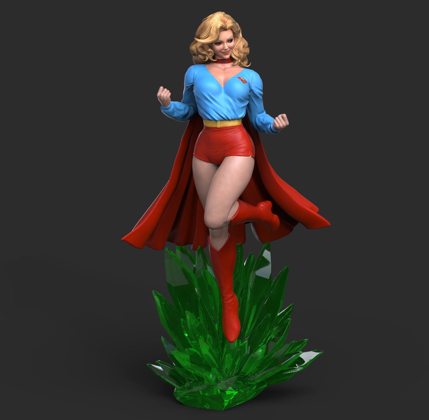 Supergirl Retro - Abe3D - Dark Forge Arts