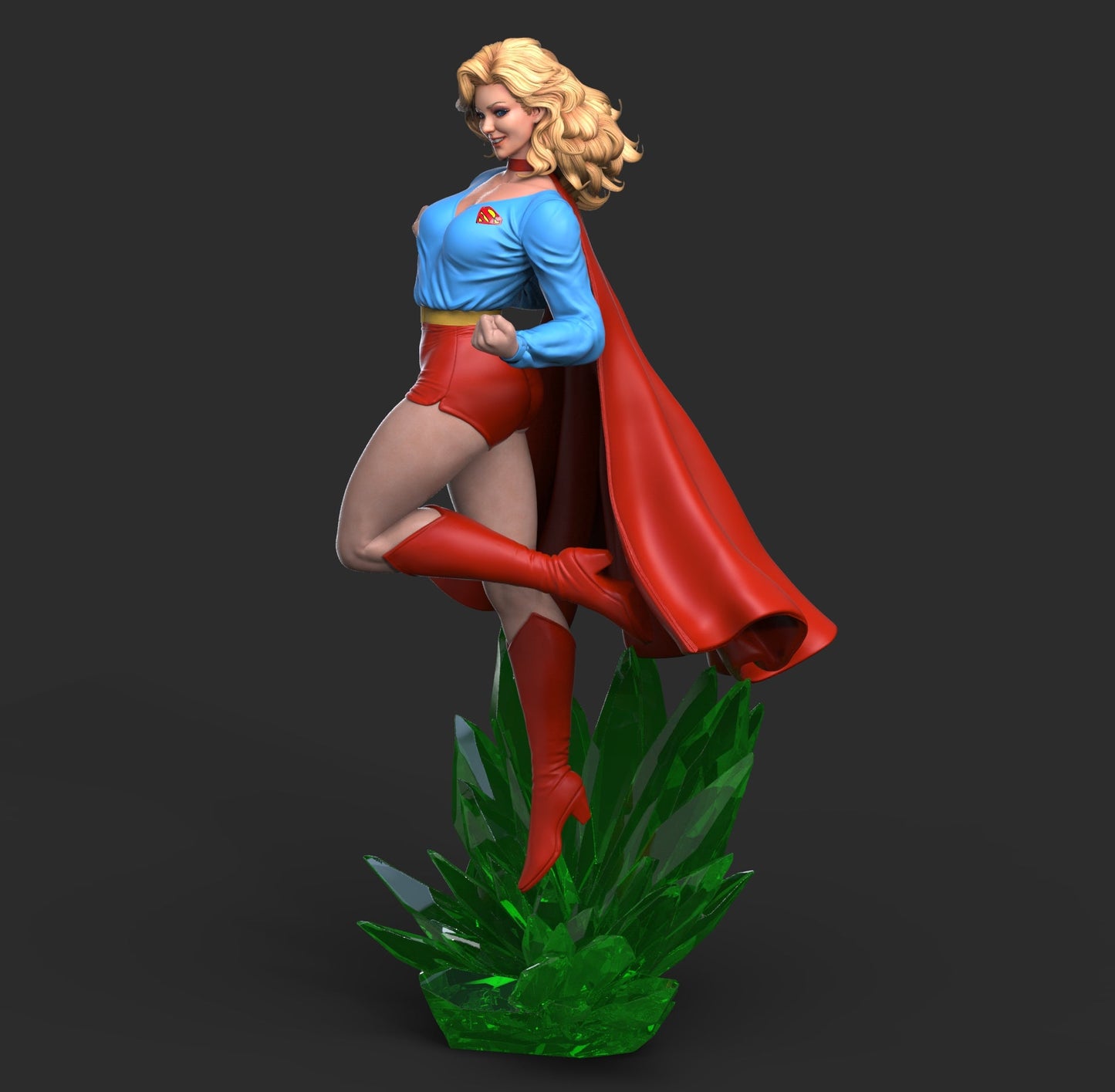 Supergirl Retro - Abe3D - Dark Forge Arts