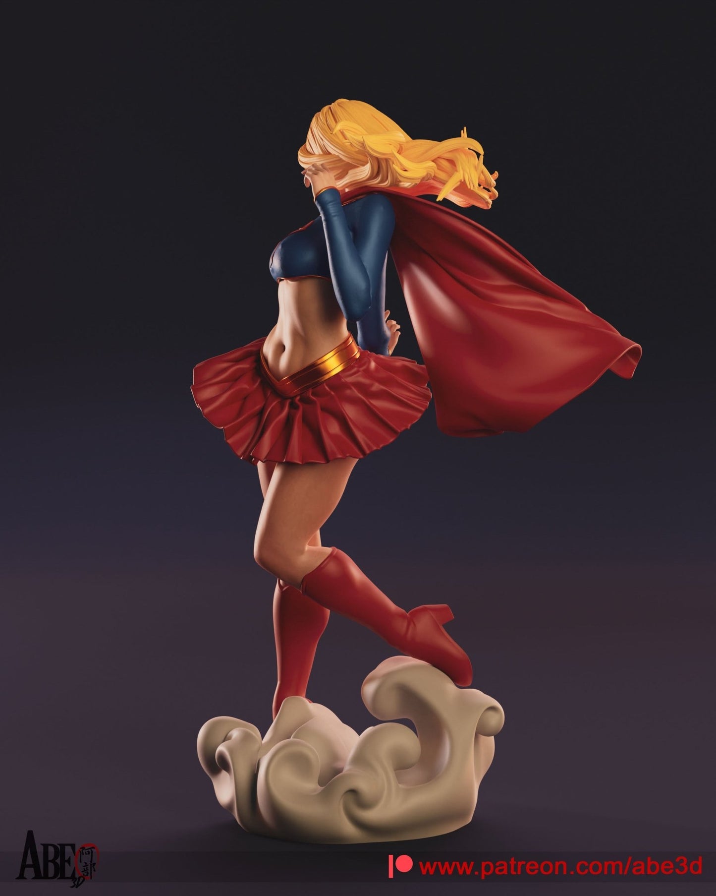 Supergirl v1 - Abe3D - Dark Forge Arts