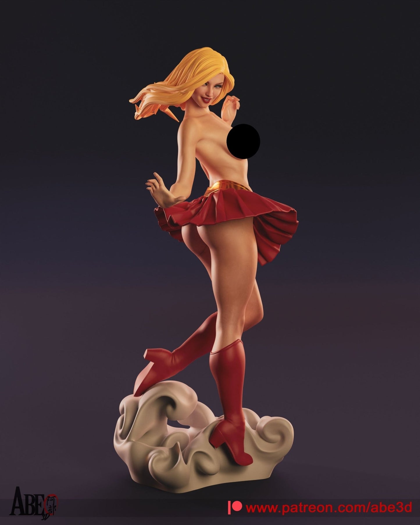 Supergirl v1 - Abe3D - Dark Forge Arts