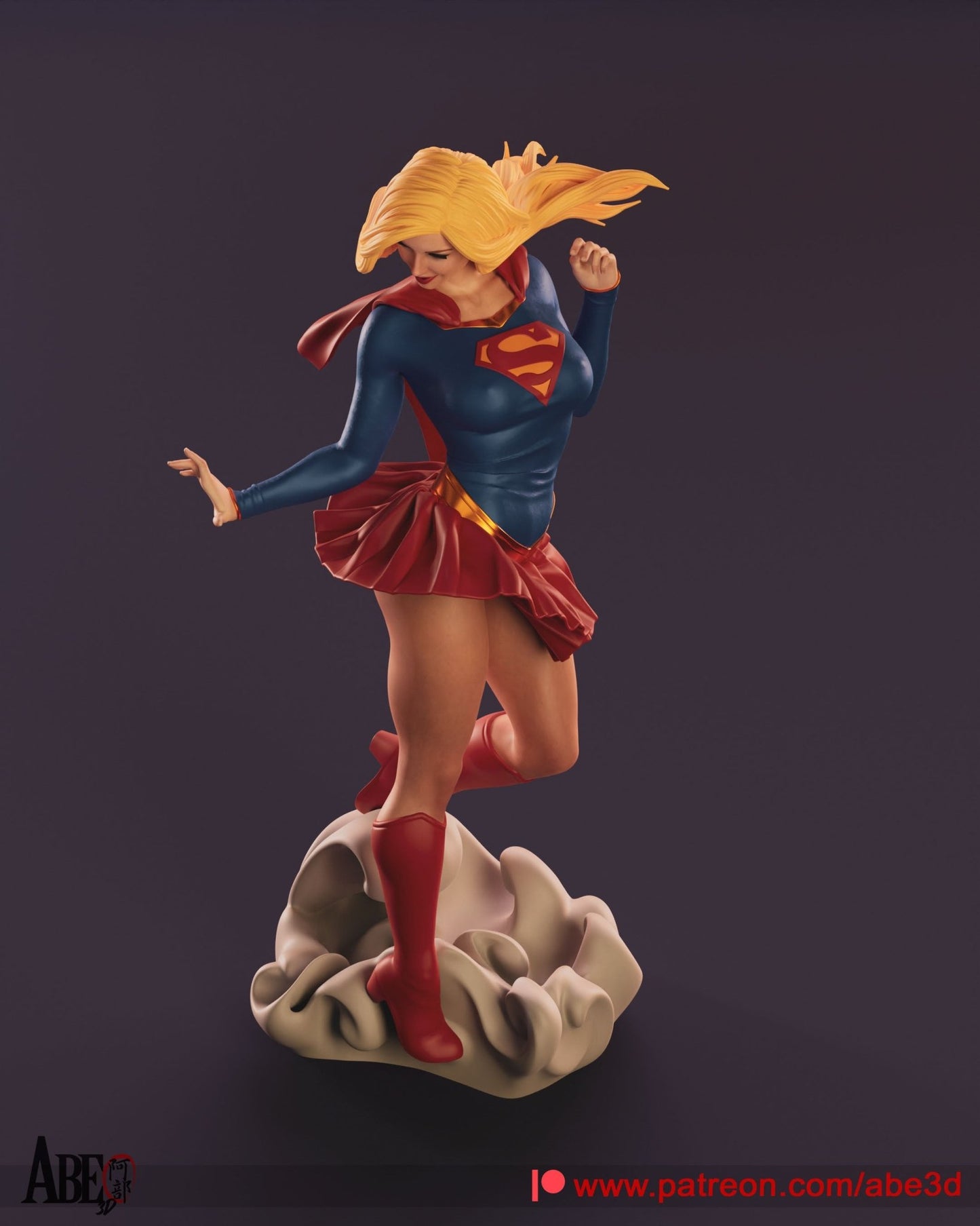 Supergirl v1 - Abe3D - Dark Forge Arts