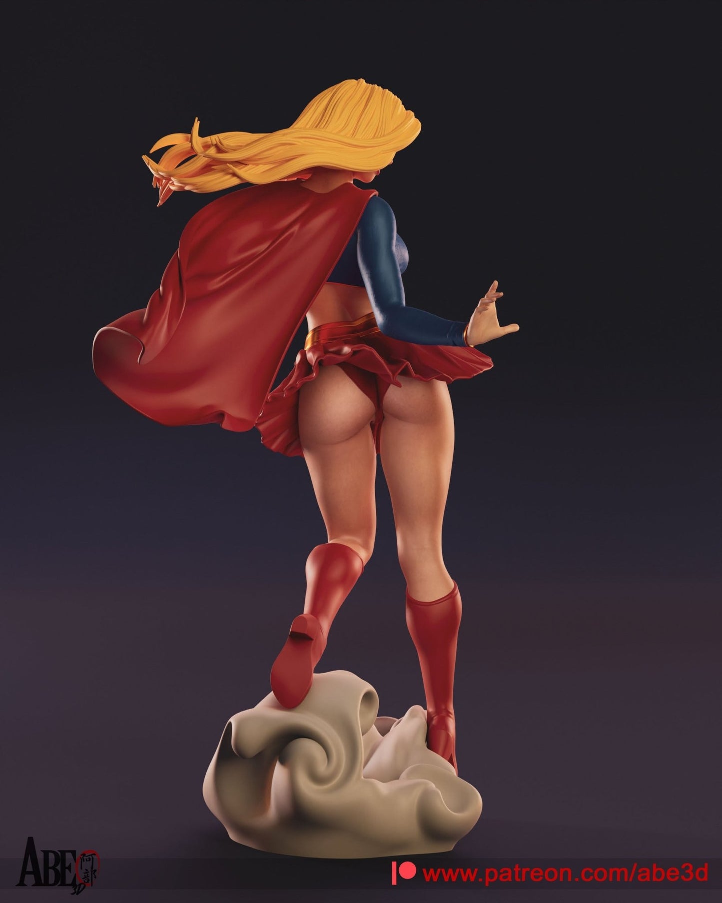 Supergirl v1 - Abe3D - Dark Forge Arts