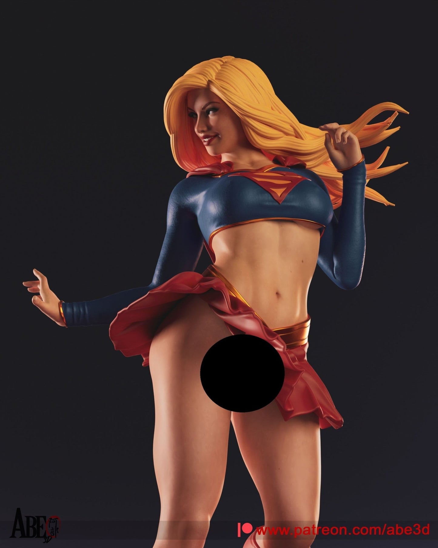 Supergirl v1 - Abe3D - Dark Forge Arts