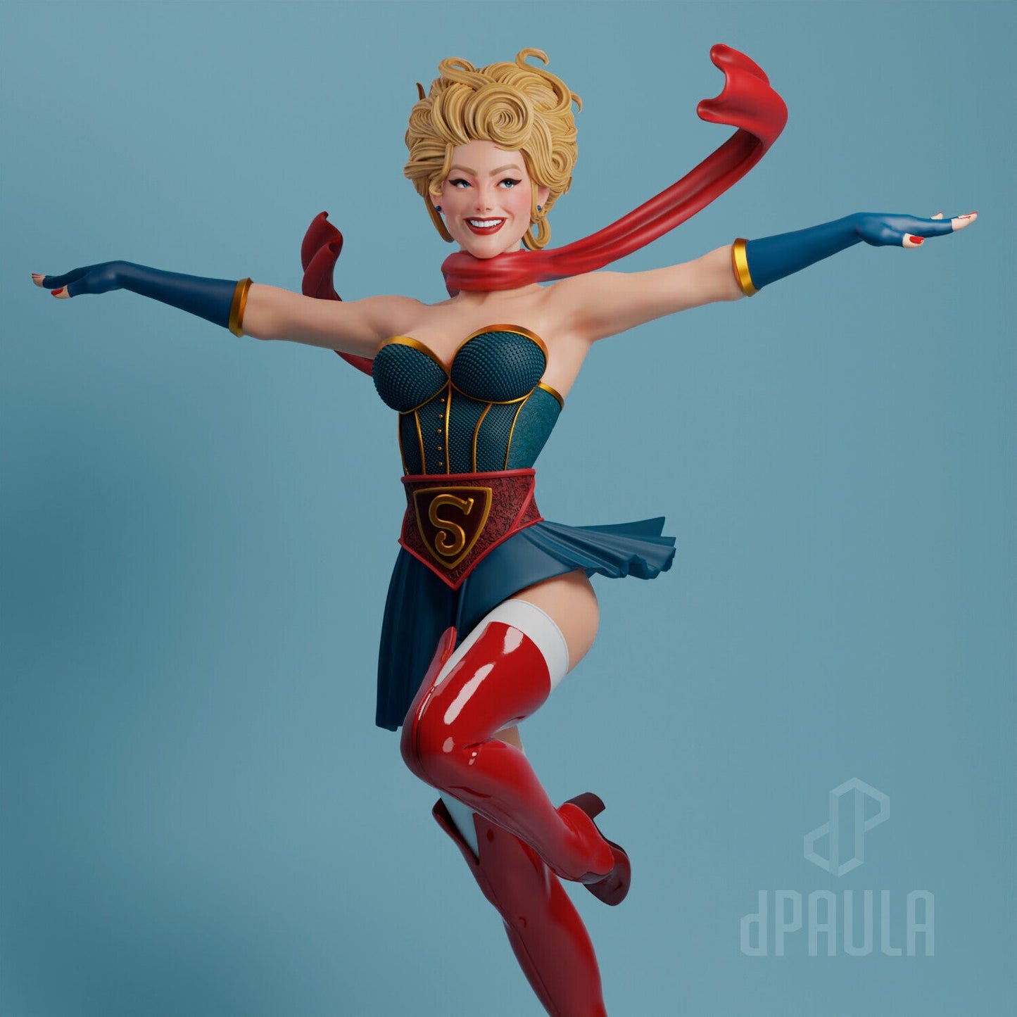 Supergirl v2 - Abe3D - Dark Forge Arts