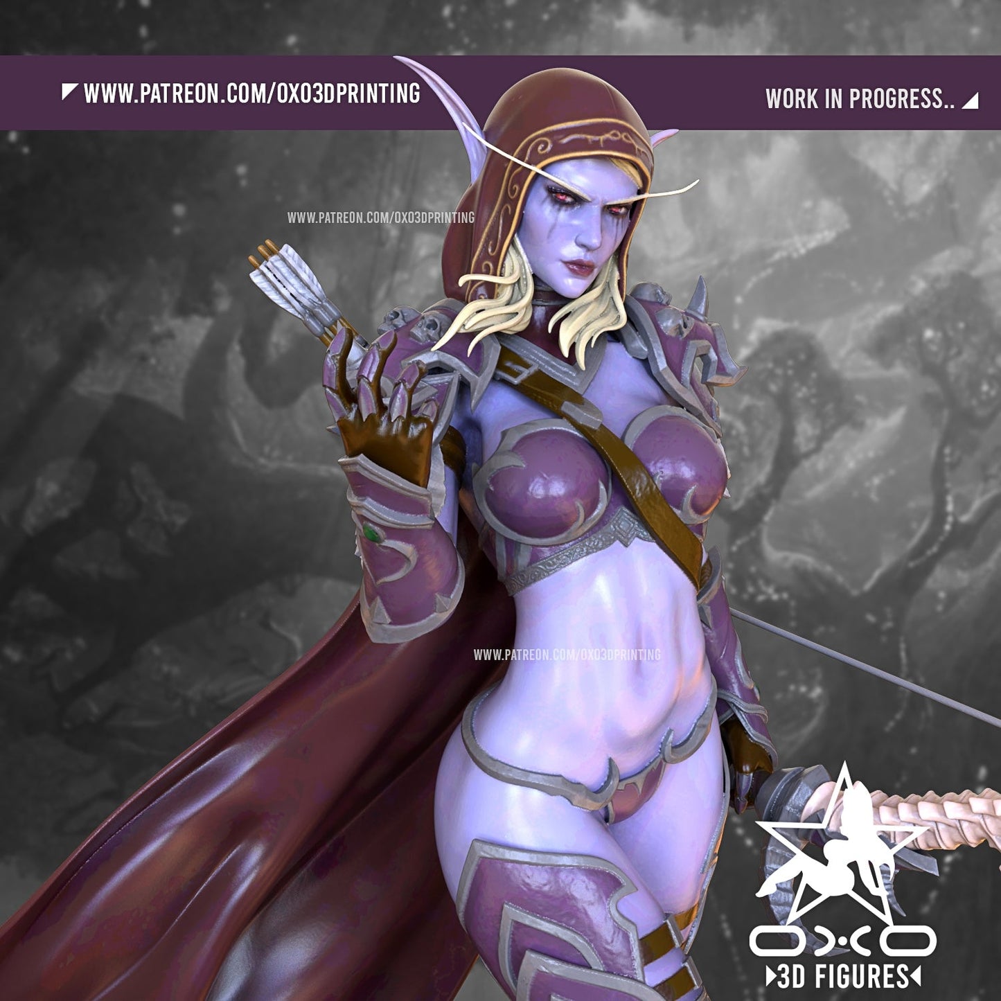 Sylvanas Windrunner and Bolvar Fordragon - OXO3D - Dark Forge Arts