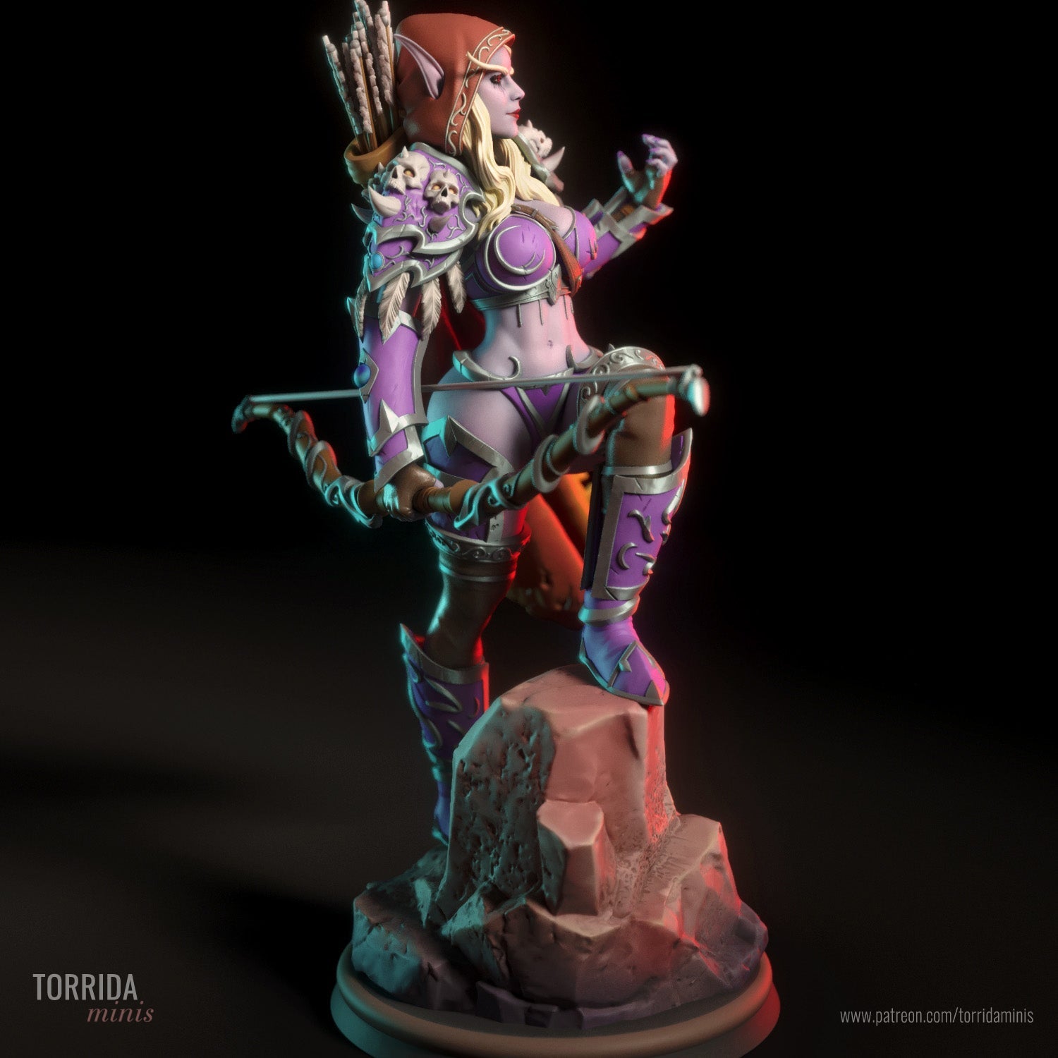 Sylvanas Windrunner - Torrida Minis - Dark Forge Arts