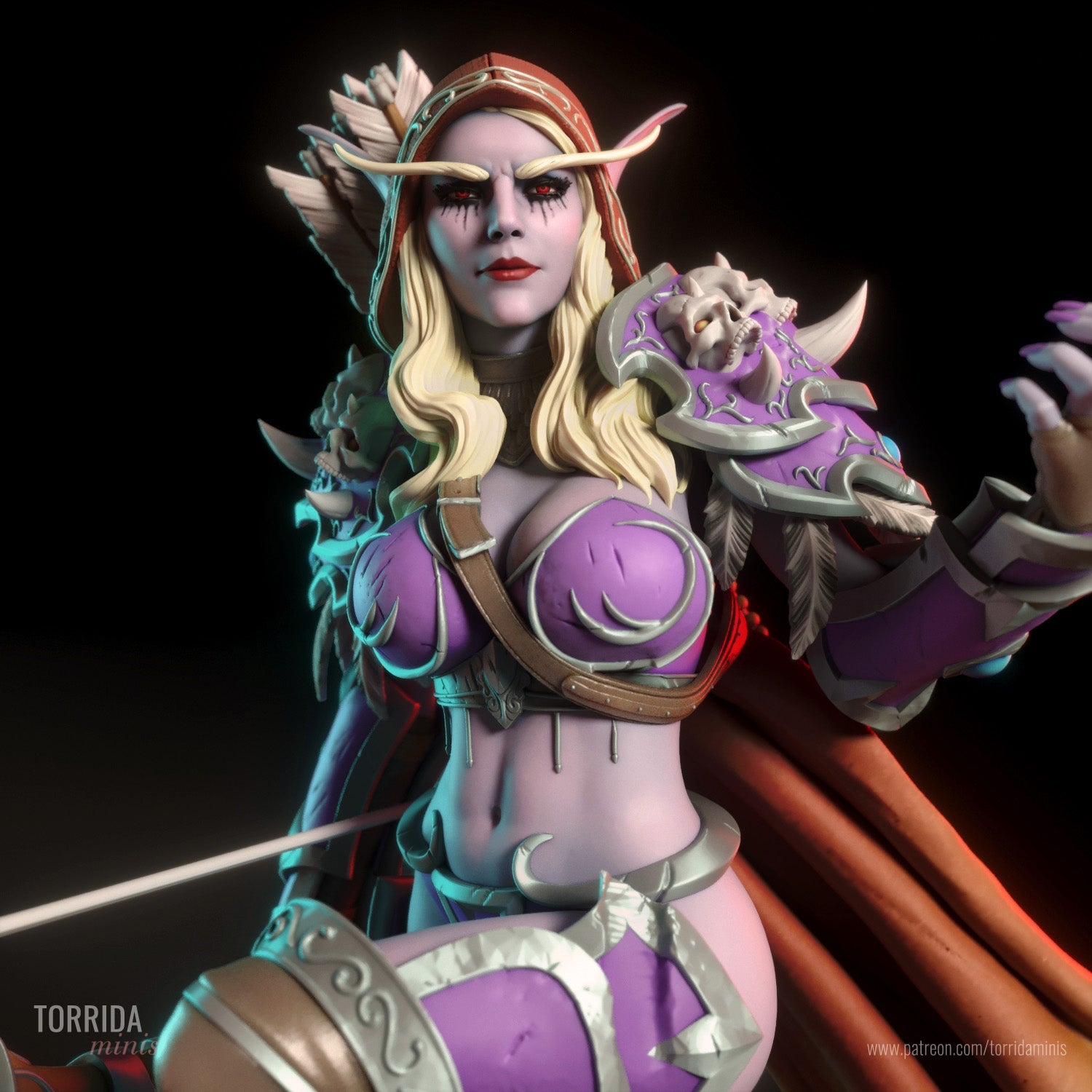 Sylvanas Windrunner - Torrida Minis - Dark Forge Arts
