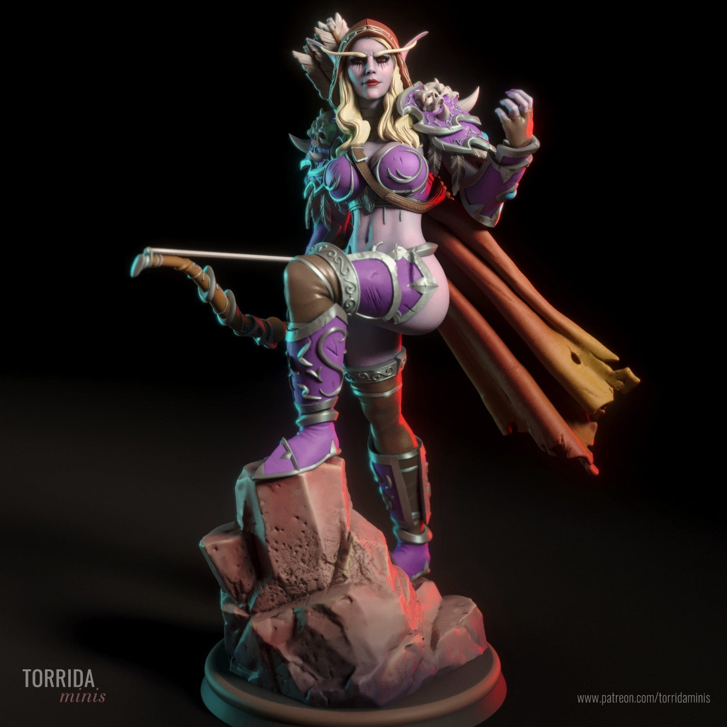 Sylvanas Windrunner - Torrida Minis - Dark Forge Arts
