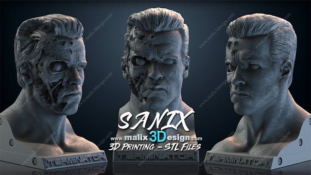 Terminator Bust - Sanix3D - Dark Forge Arts