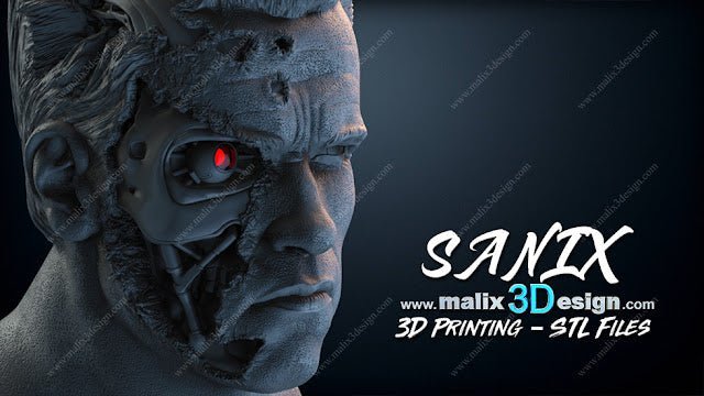 Terminator Bust - Sanix3D - Dark Forge Arts