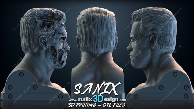 Terminator Bust - Sanix3D - Dark Forge Arts