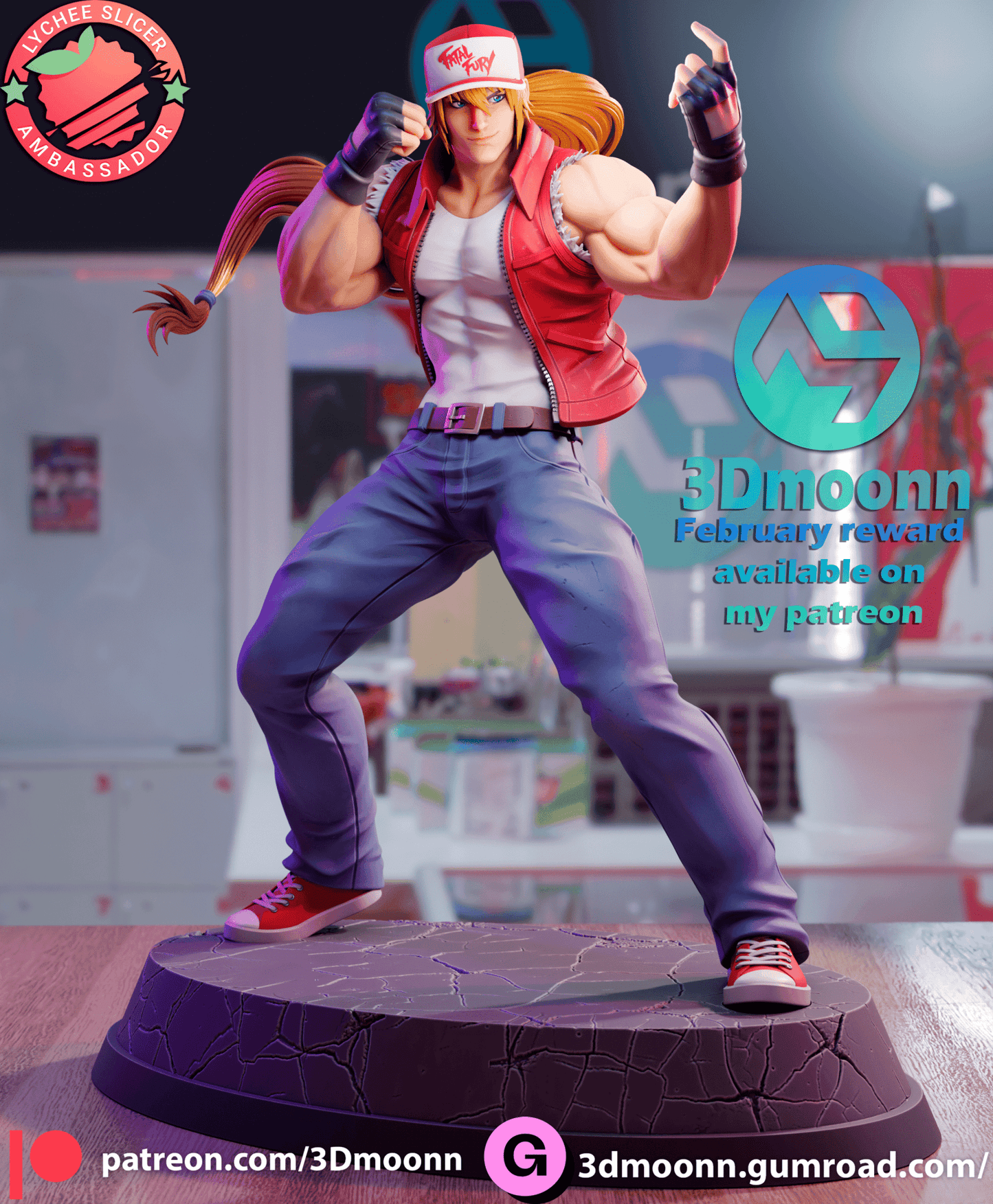 Terry Bogard - 3DMoonn - Dark Forge Arts