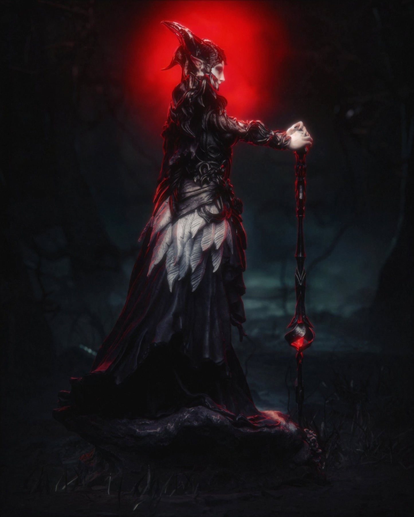 The Queen of the Ashen Vale - CA 3D Studios - Dark Forge Arts