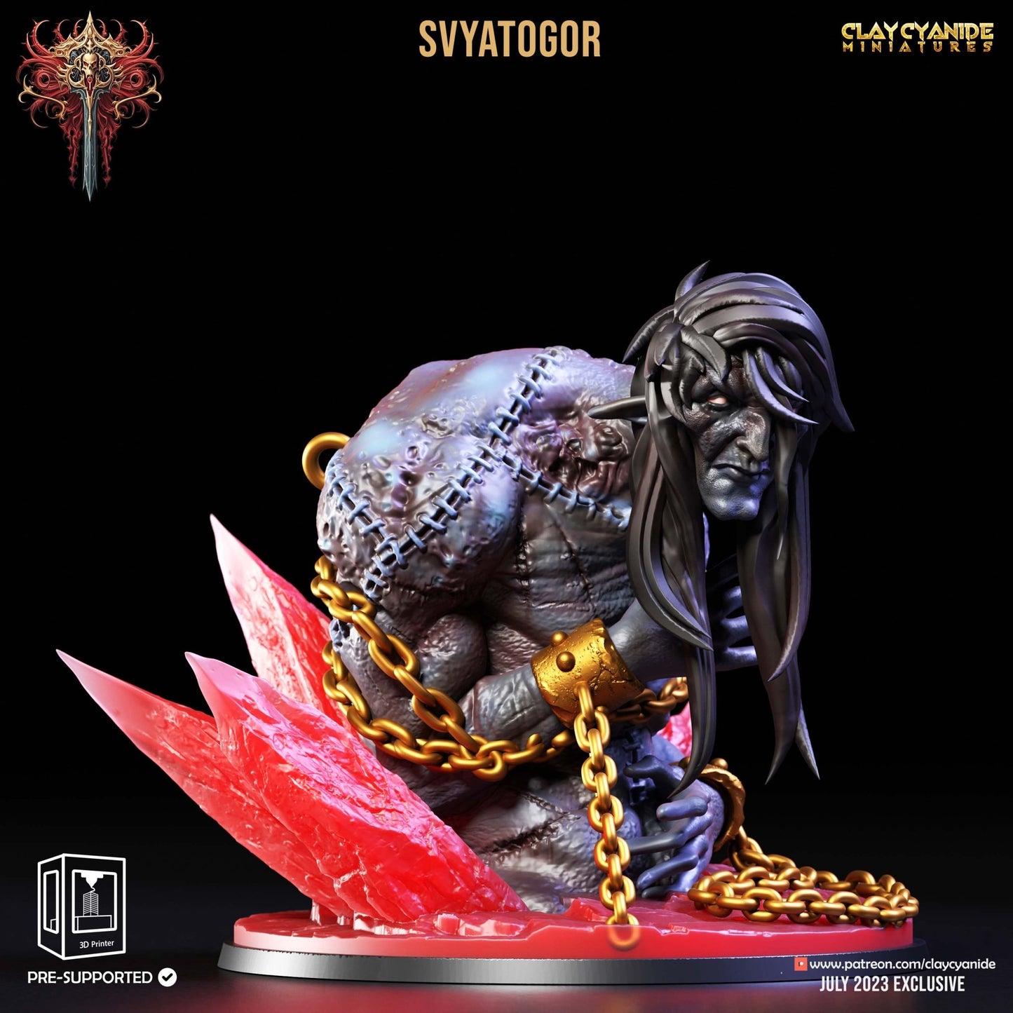 The Ressurection of Chernobog - ClayCyanide - Dark Forge Arts