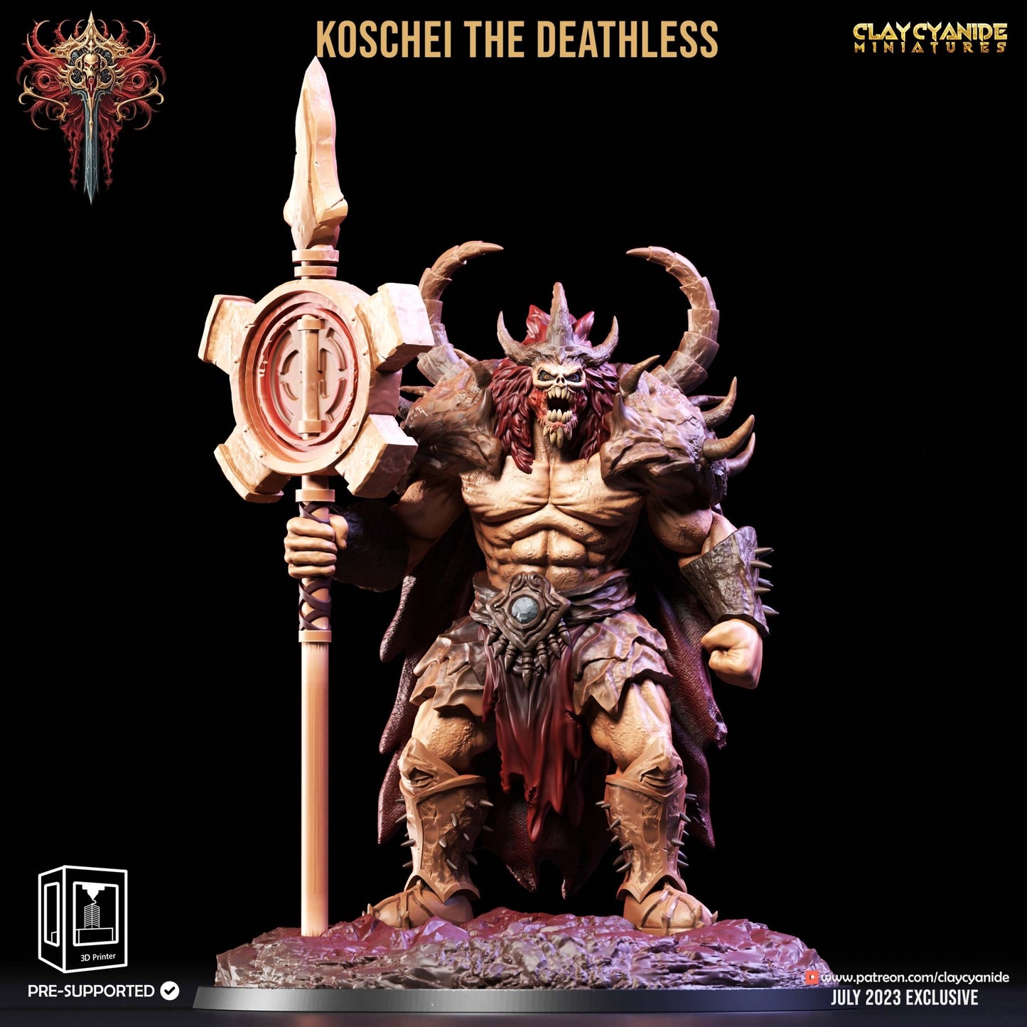 The Ressurection of Chernobog - ClayCyanide - Dark Forge Arts
