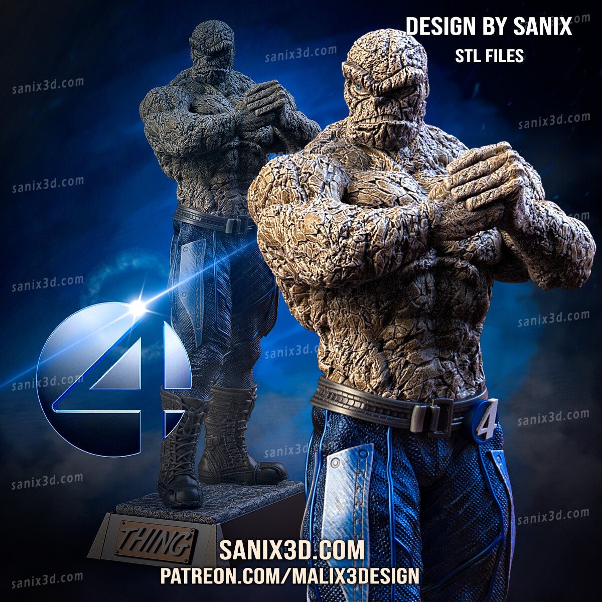 Thing - Fantastic Four - Sanix3D - Dark Forge Arts