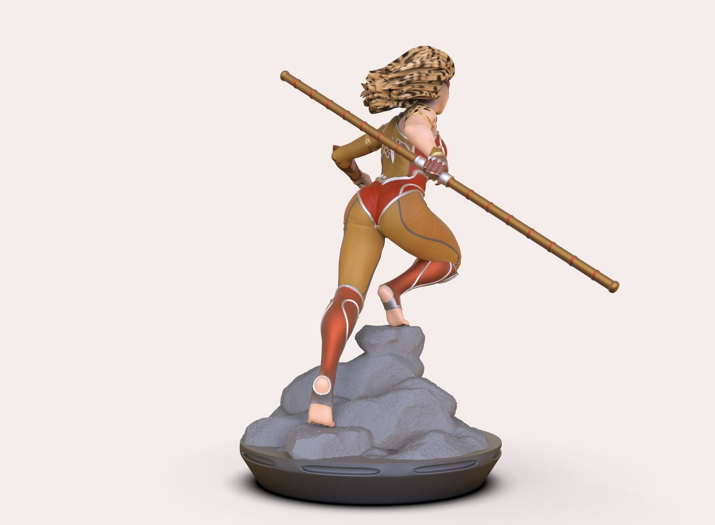 Estatua y miniatura de pin-up