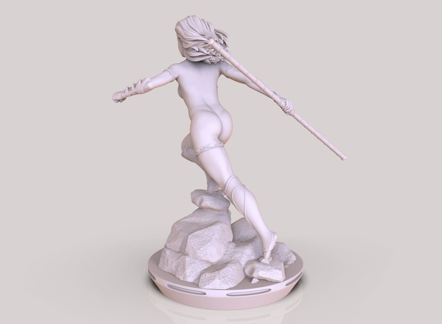 Estatua y miniatura de pin-up