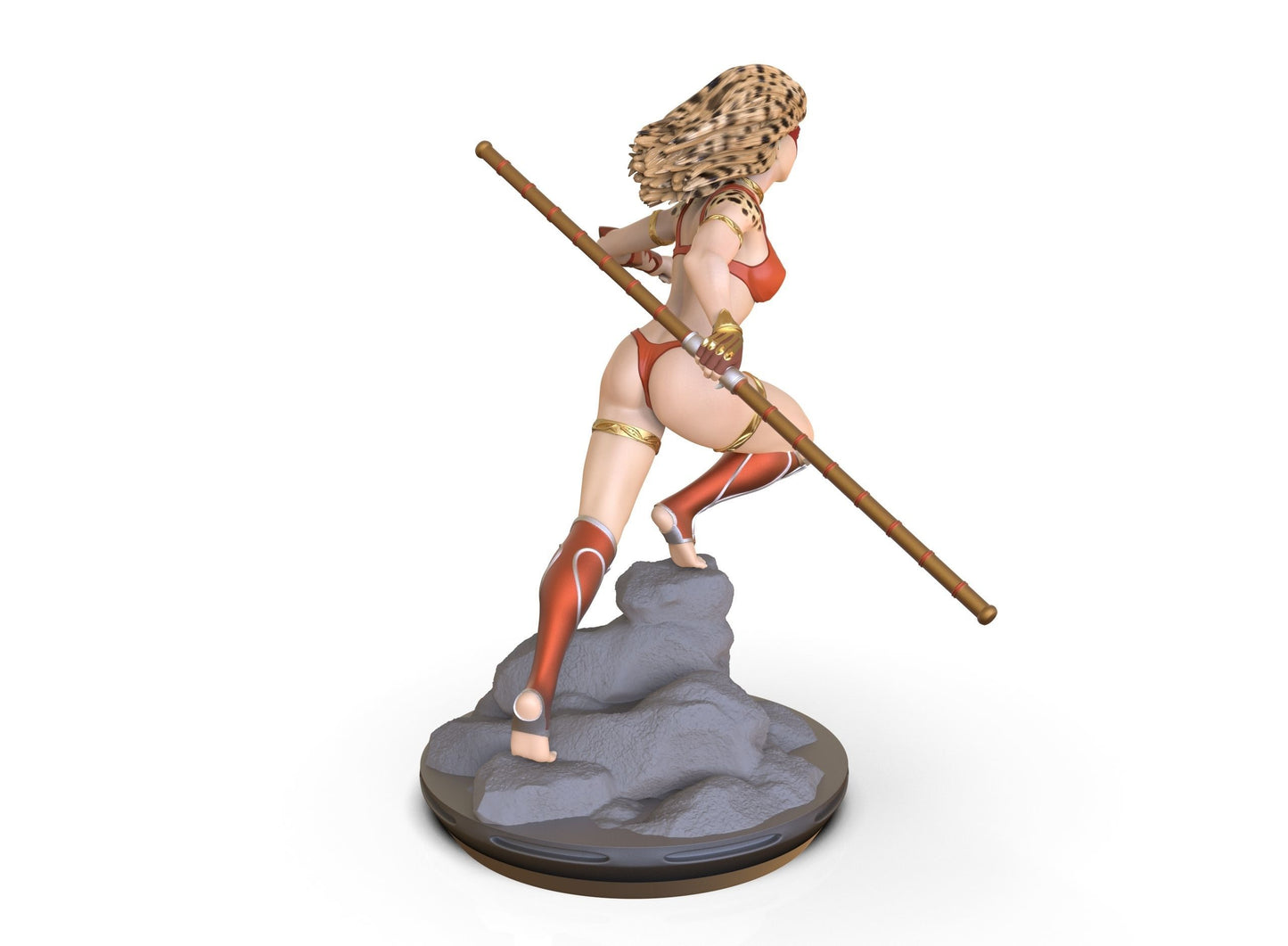 Estatua y miniatura de pin-up