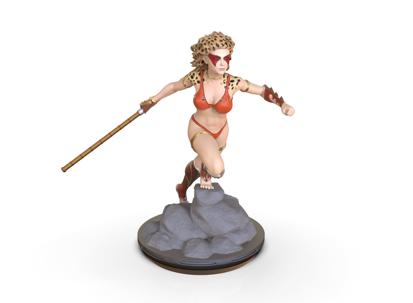 Estatua y miniatura de pin-up