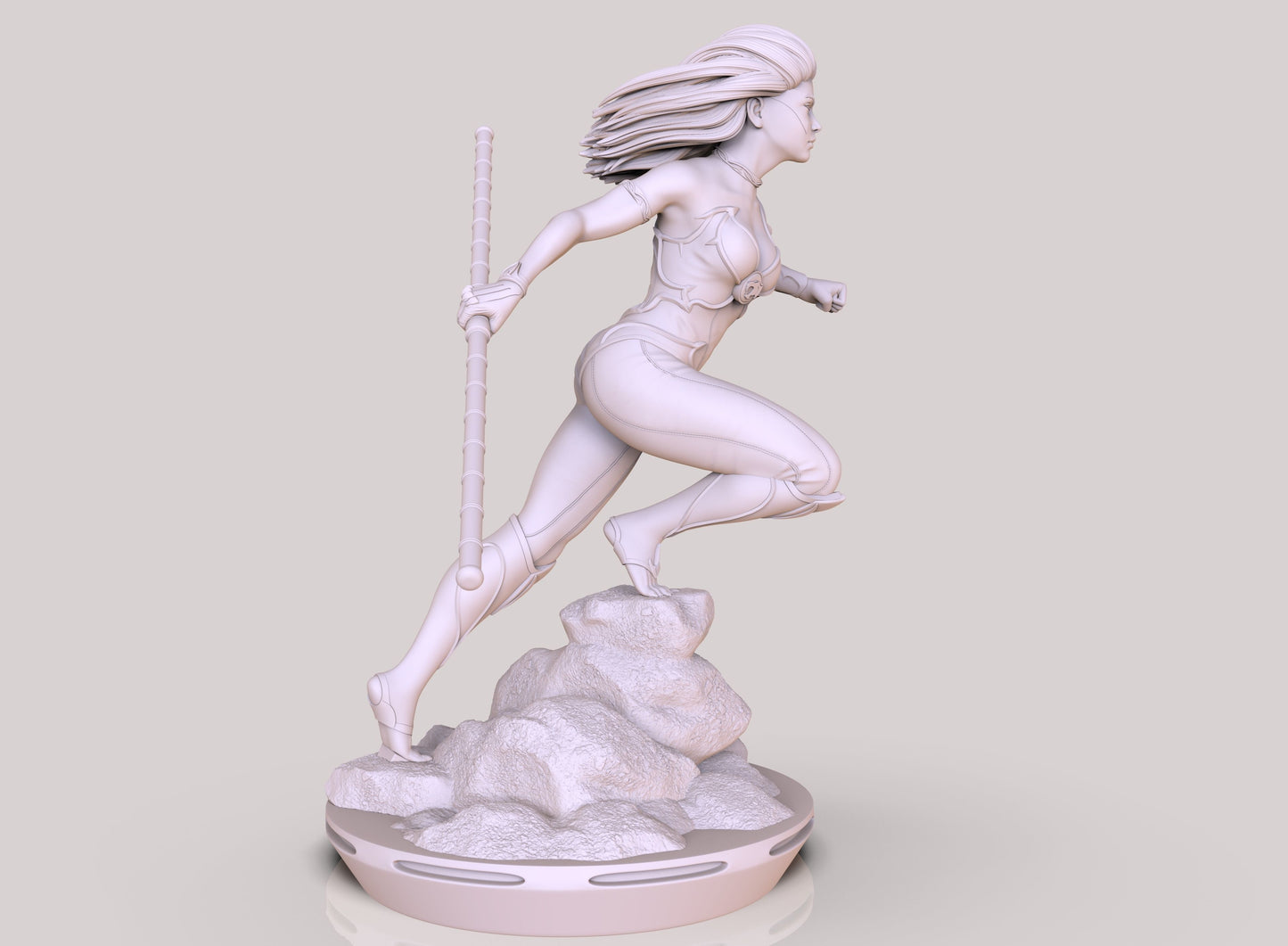 Estatua y miniatura de pin-up