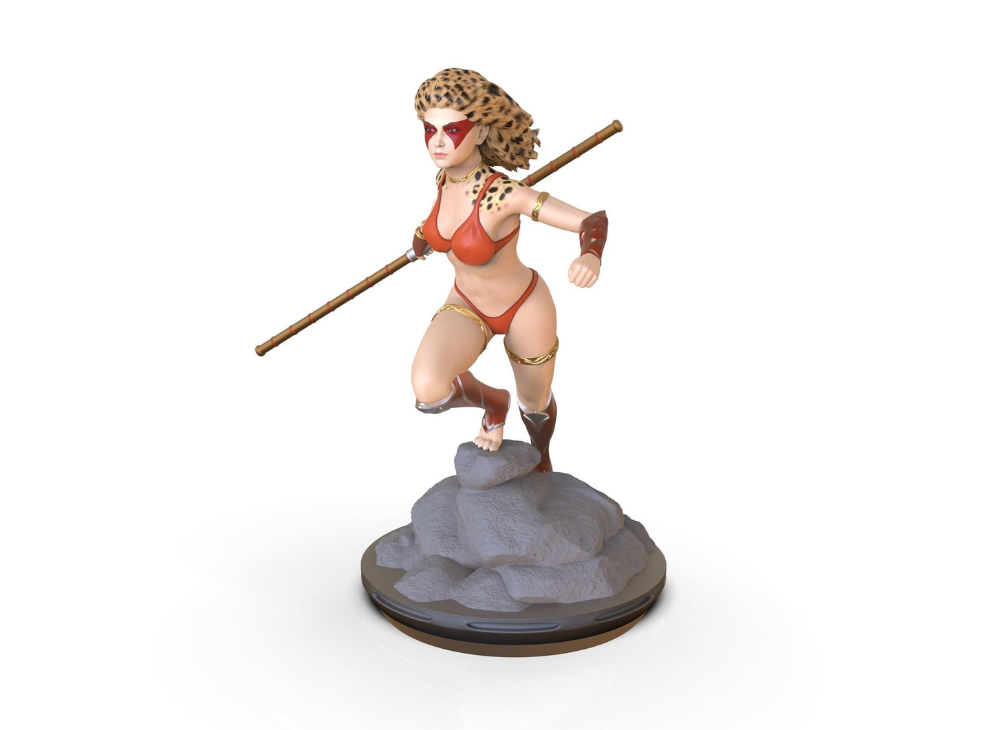 Estatua y miniatura de pin-up