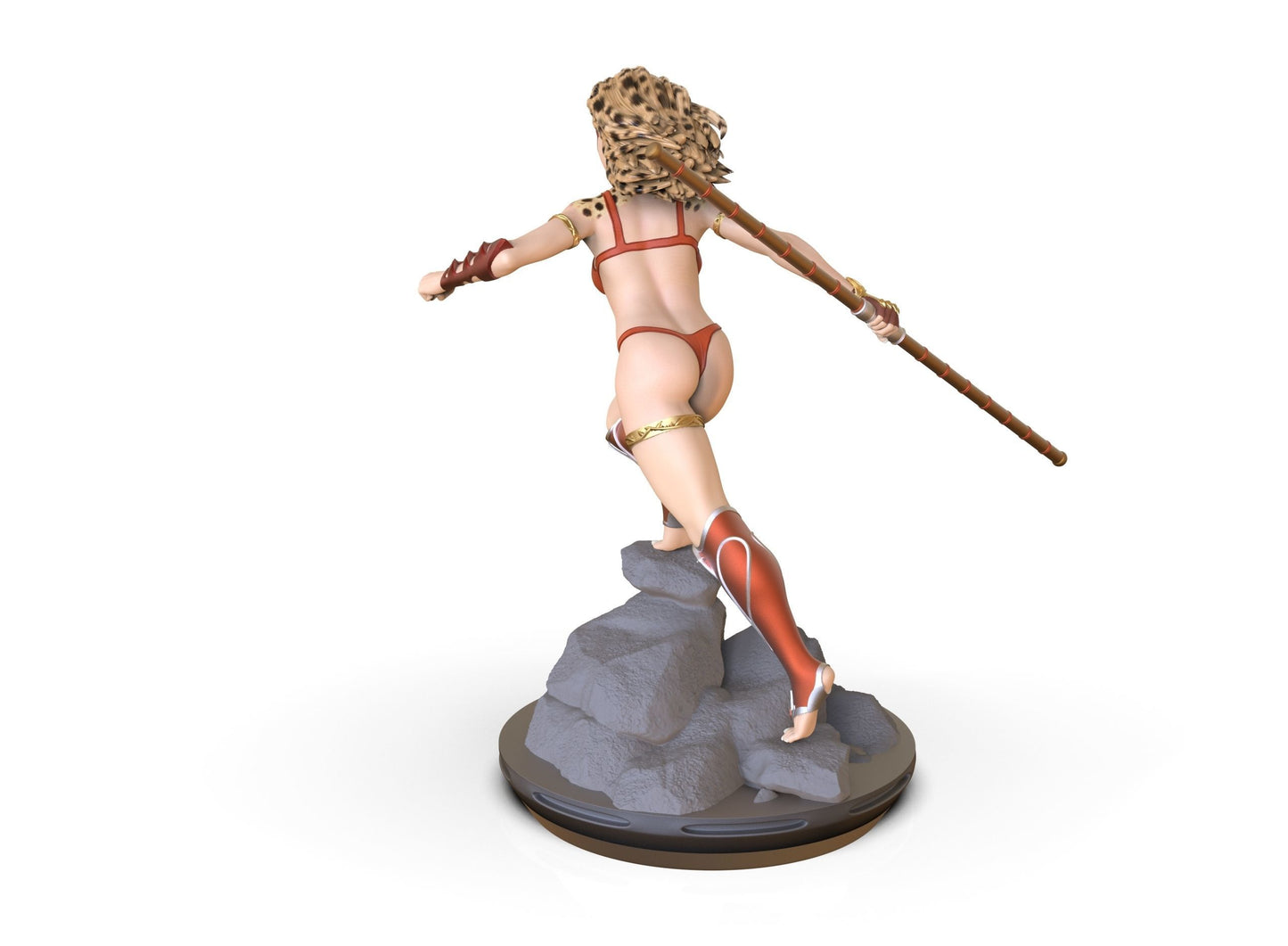 Estatua y miniatura de pin-up