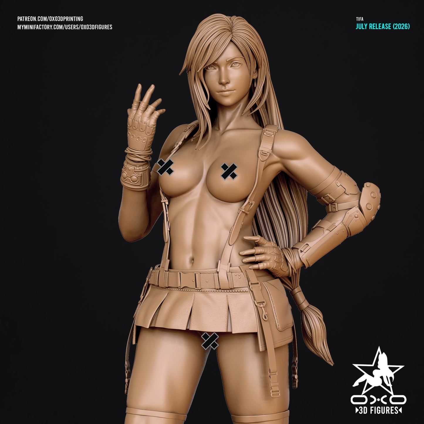 Tifa Lockhart - OXO3D - Dark Forge Arts