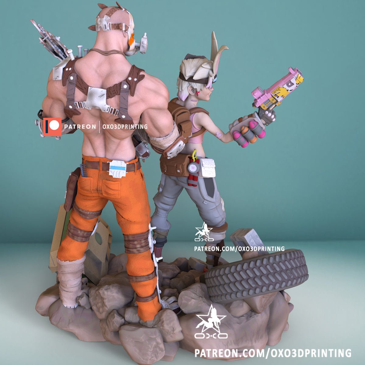 Tiny Tina and Krieg - OXO3D - Dark Forge Arts