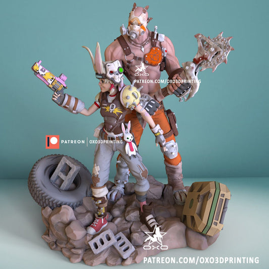Tiny Tina and Krieg - OXO3D - Dark Forge Arts