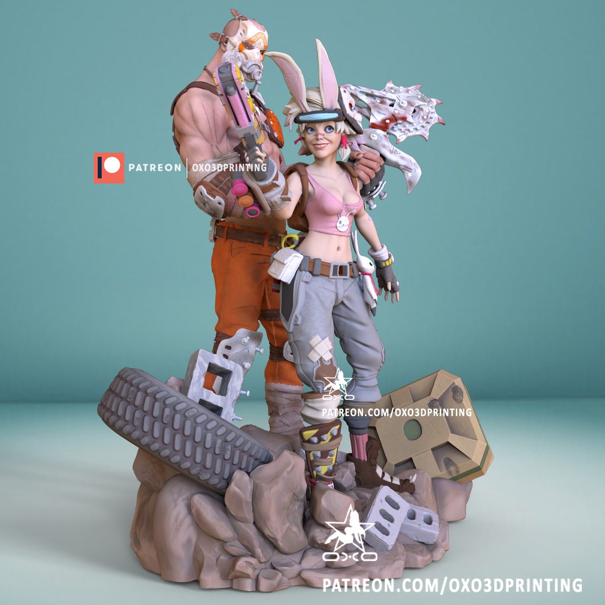Tiny Tina and Krieg - OXO3D - Dark Forge Arts