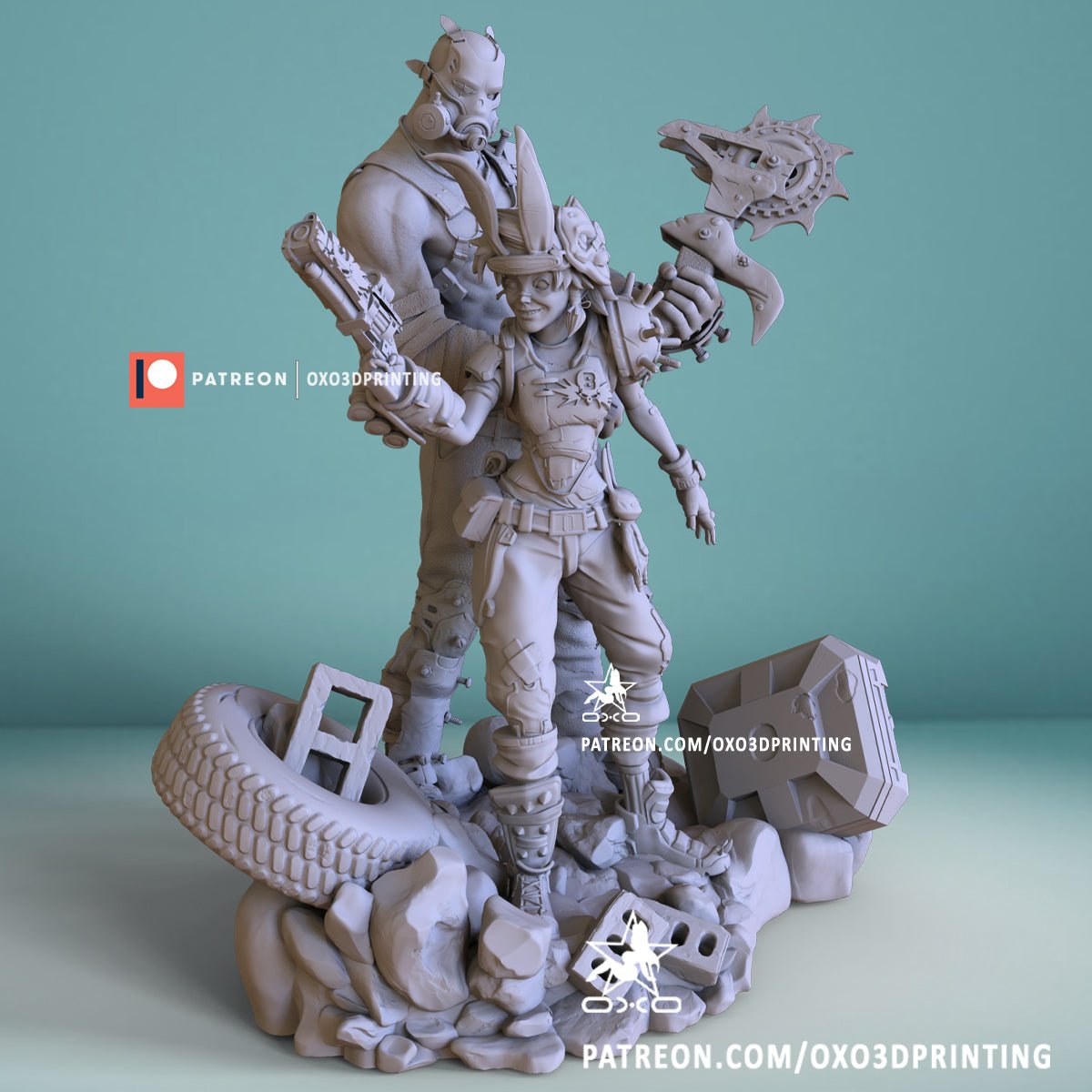 Tiny Tina and Krieg - OXO3D - Dark Forge Arts