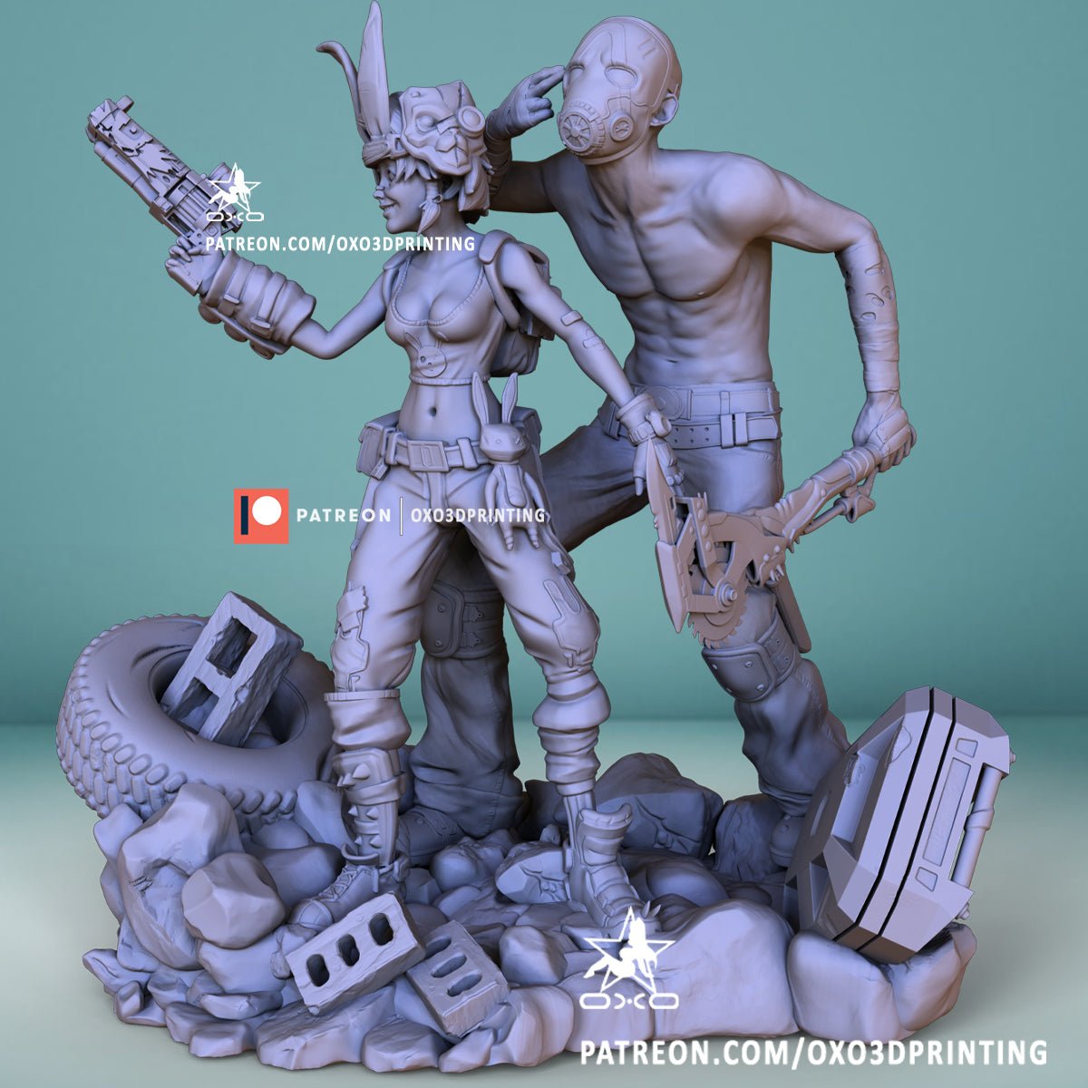 Tiny Tina and Psycho - OXO3D - Dark Forge Arts