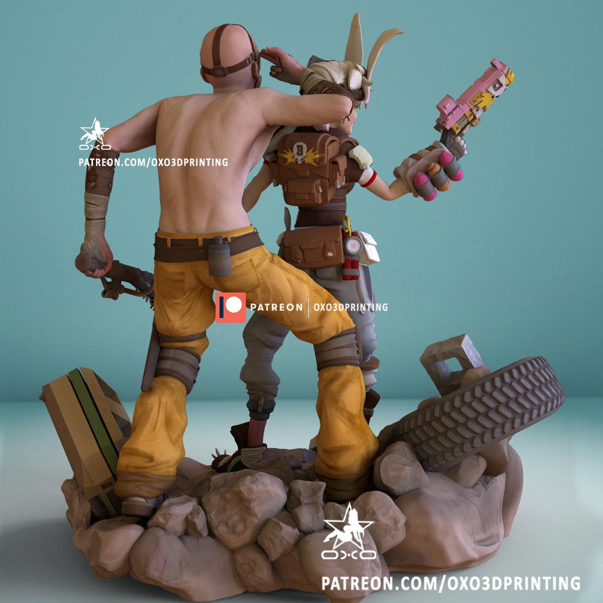 Tiny Tina and Psycho - OXO3D - Dark Forge Arts