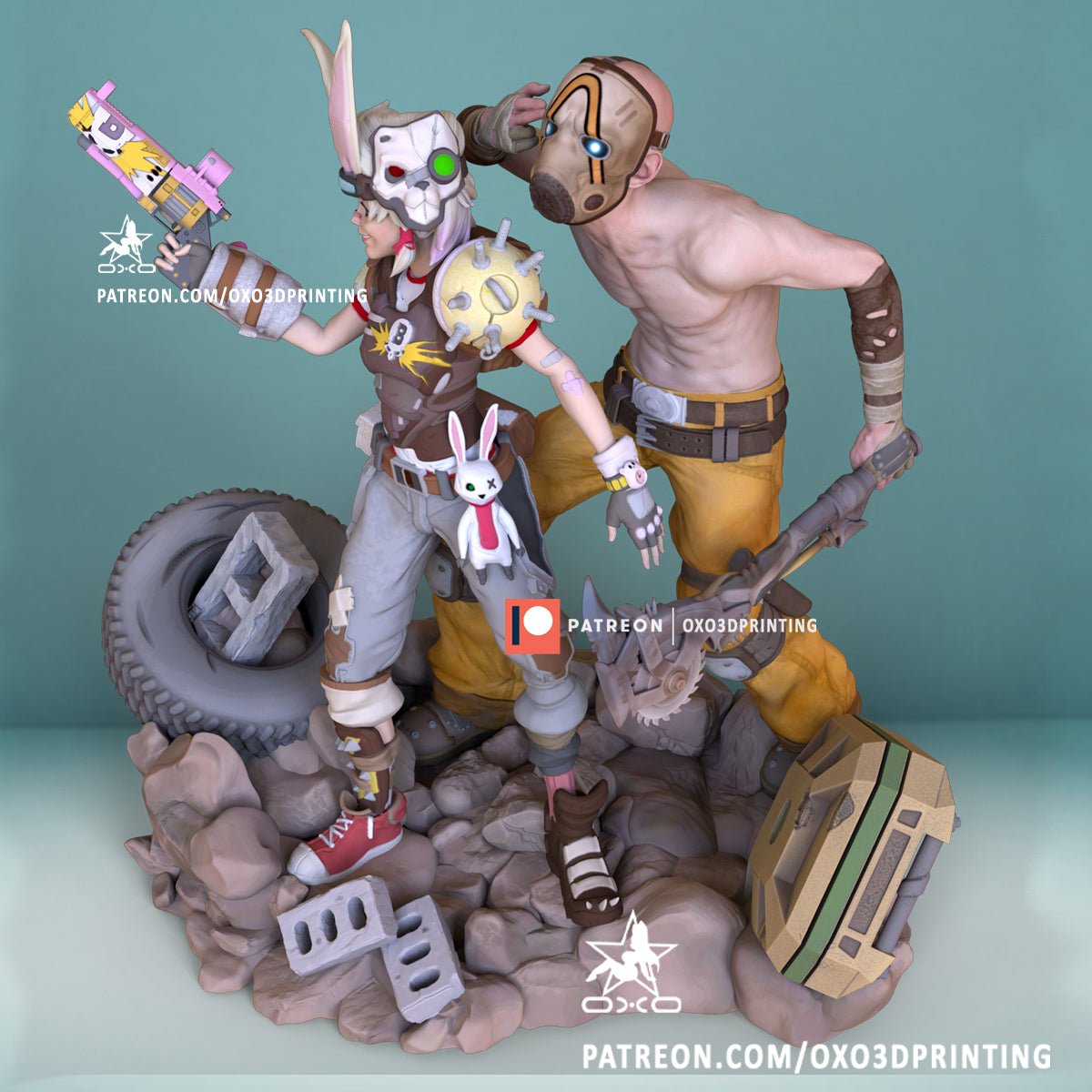 Tiny Tina and Psycho - OXO3D - Dark Forge Arts