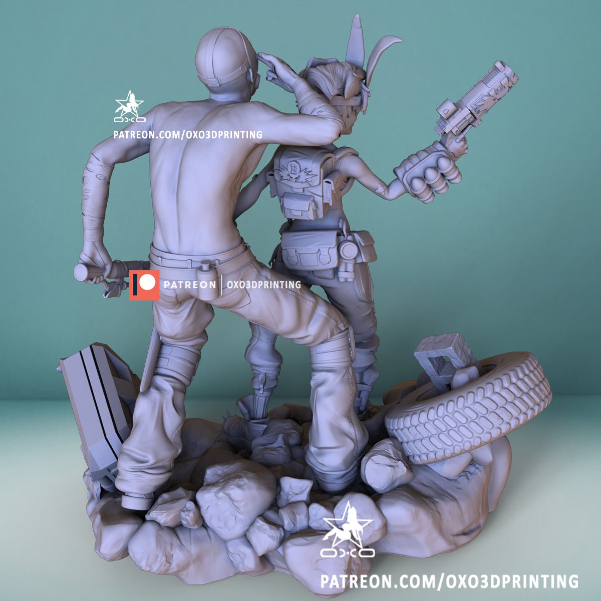 Tiny Tina and Psycho - OXO3D - Dark Forge Arts