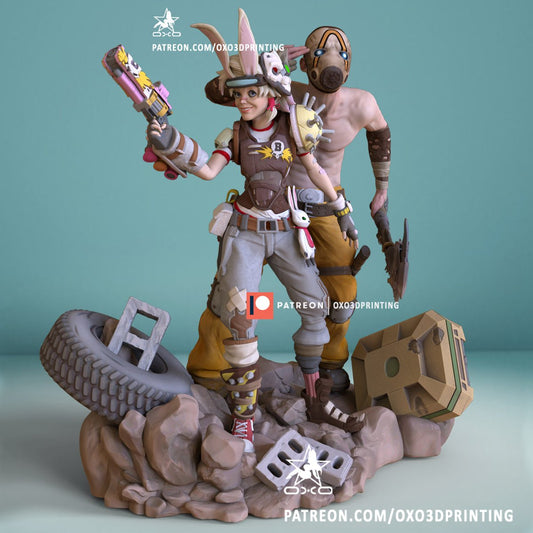 Tiny Tina and Psycho - OXO3D - Dark Forge Arts