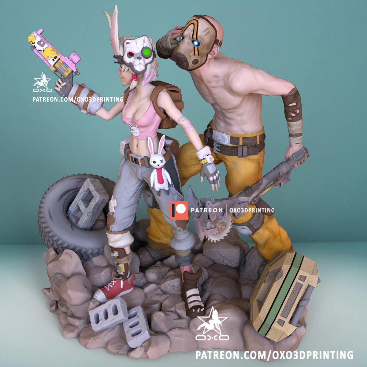 Tiny Tina and Psycho - OXO3D - Dark Forge Arts