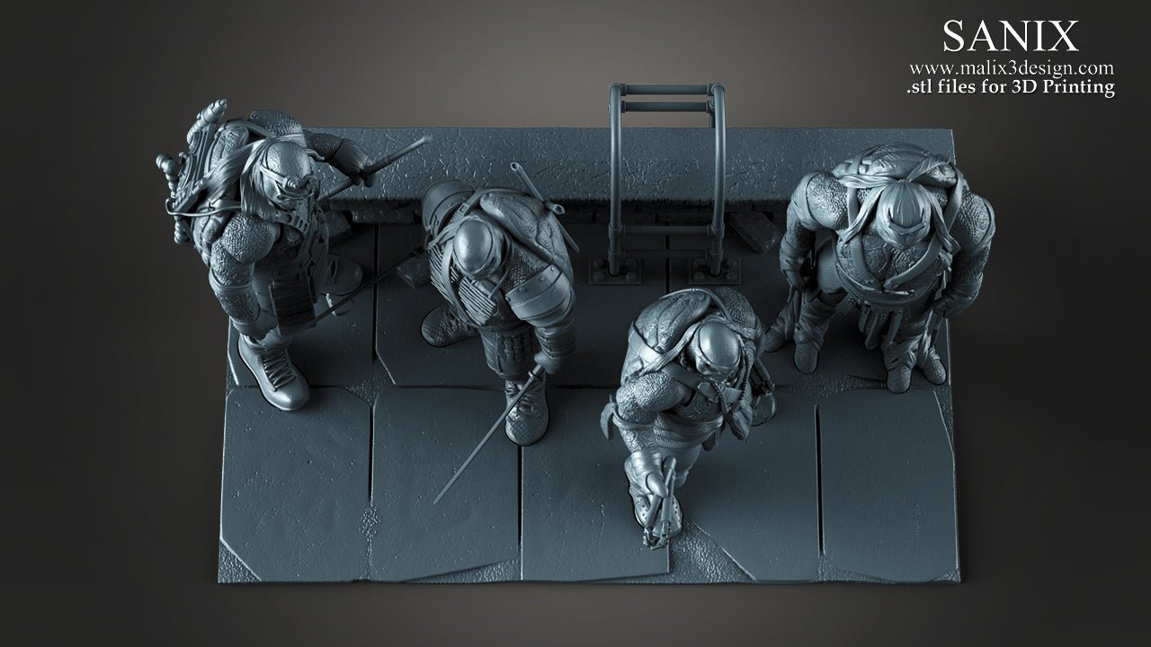 TMNT - Sanix3D - Dark Forge Arts