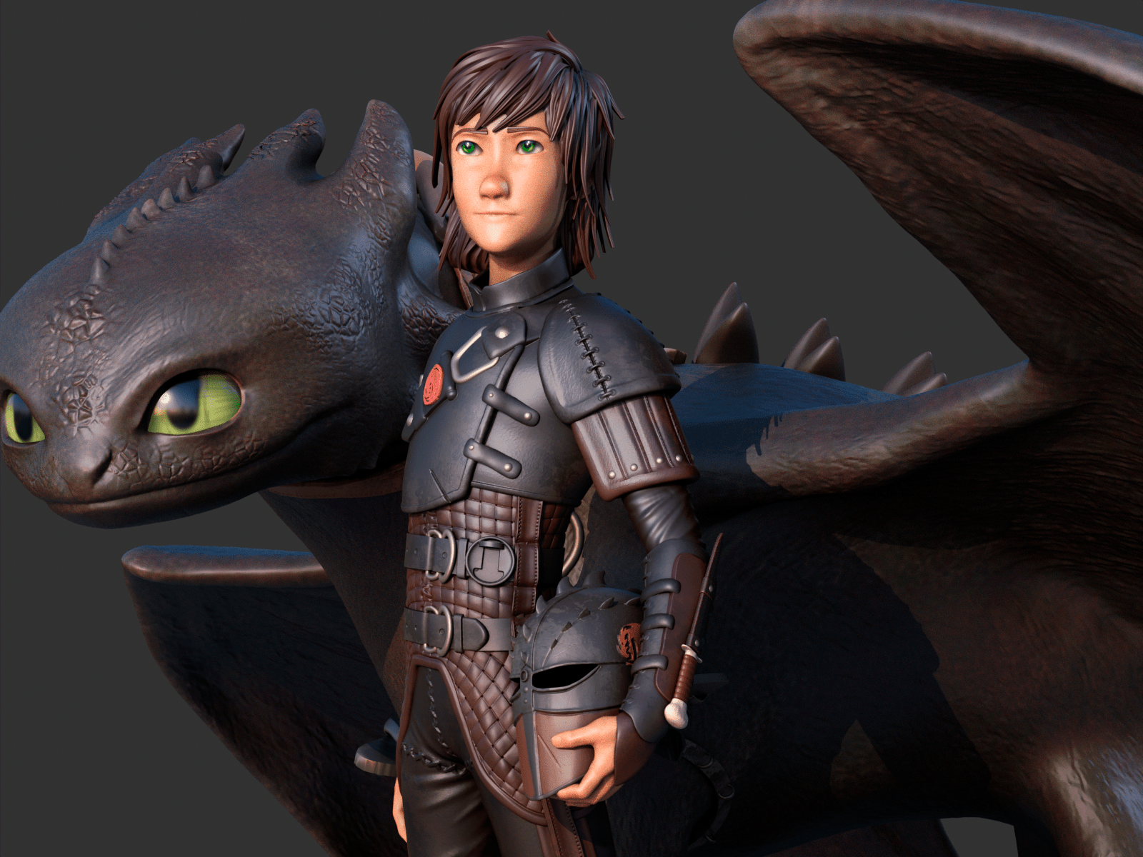 Toothless and Hiccup - CA 3D Studios - Dark Forge Arts